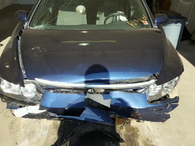 2HGFA16538H537468 - 2008 HONDA CIVIC LX BLUE photo 7