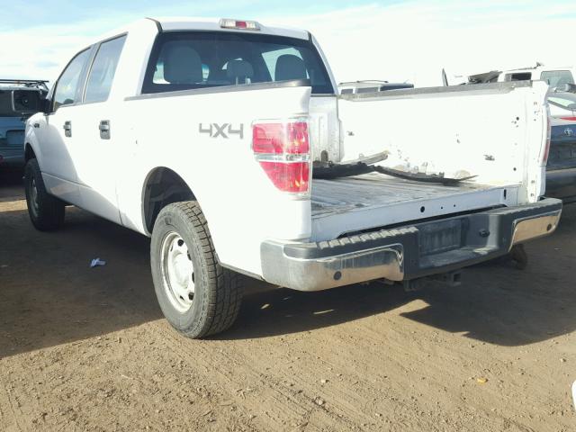 1FTFW1EFXEKG20393 - 2014 FORD F150 SUPER WHITE photo 3