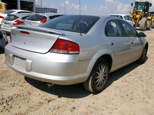 1C3EL56R82N352320 - 2002 CHRYSLER SEBRING LX SILVER photo 4