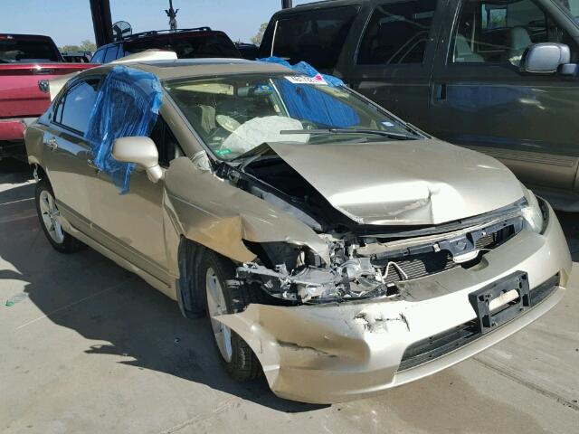 1HGFA16887L066719 - 2007 HONDA CIVIC EX 金色 照片 1
