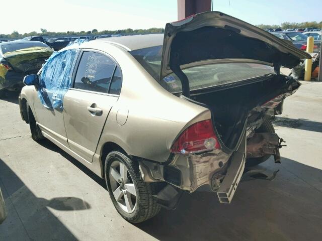 1HGFA16887L066719 - 2007 HONDA CIVIC EX 金色 照片 3