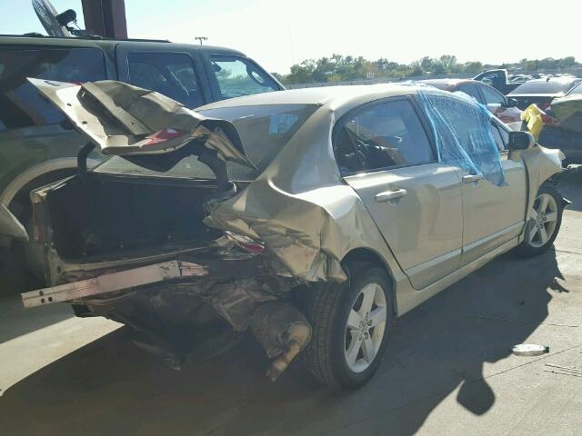 1HGFA16887L066719 - 2007 HONDA CIVIC EX 金色 照片 4