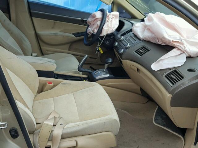 1HGFA16887L066719 - 2007 HONDA CIVIC EX 金色 照片 5