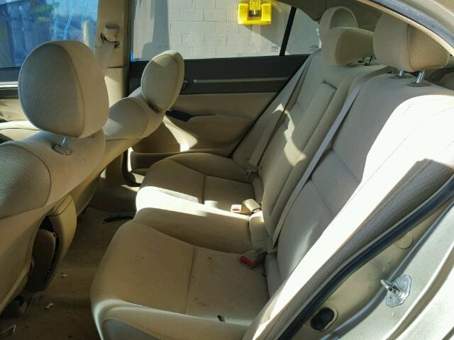 1HGFA16887L066719 - 2007 HONDA CIVIC EX 金色 照片 6