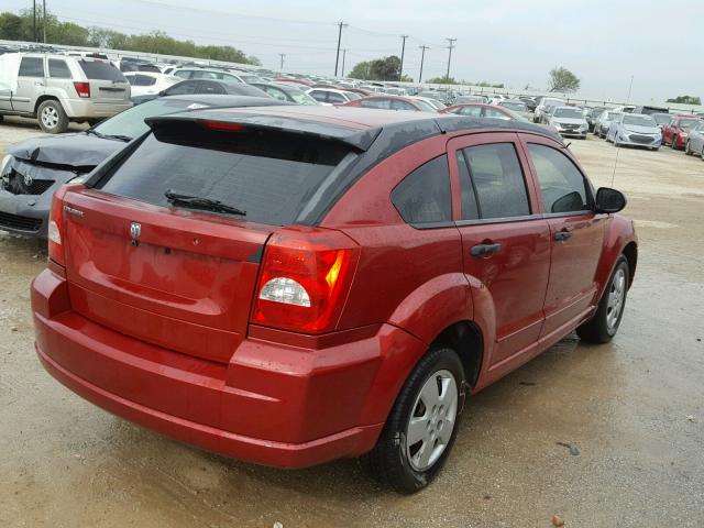 1B3HB28B38D678665 - 2008 DODGE CALIBER RED photo 4