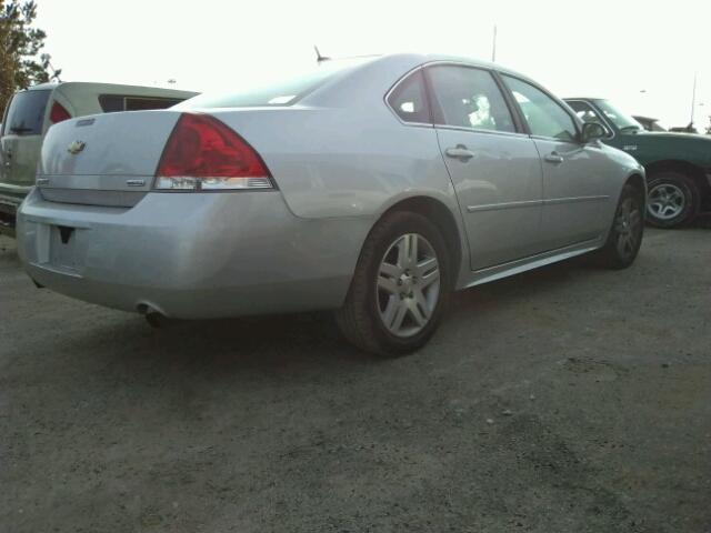 2G1WB5E32E1176265 - 2014 CHEVROLET IMPALA LIM SILVER photo 4