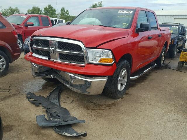 1D3HB13P49J501077 - 2009 DODGE RAM 1500 RED photo 2