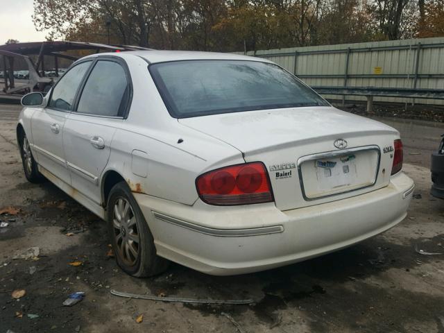 KMHWF35H33A844794 - 2003 HYUNDAI SONATA GLS WHITE photo 3