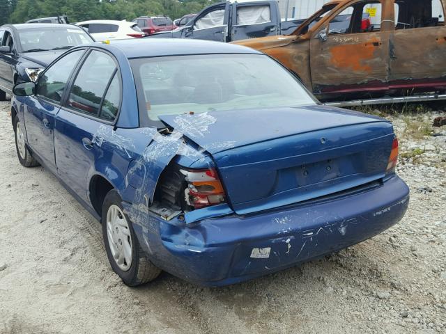 1G8ZF52811Z255737 - 2001 SATURN SL BLUE photo 3