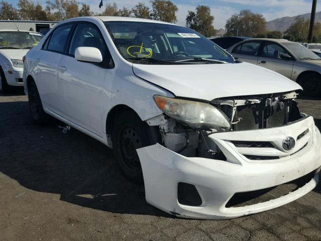 2T1BU4EE5BC589287 - 2011 TOYOTA COROLLA BA WHITE photo 1