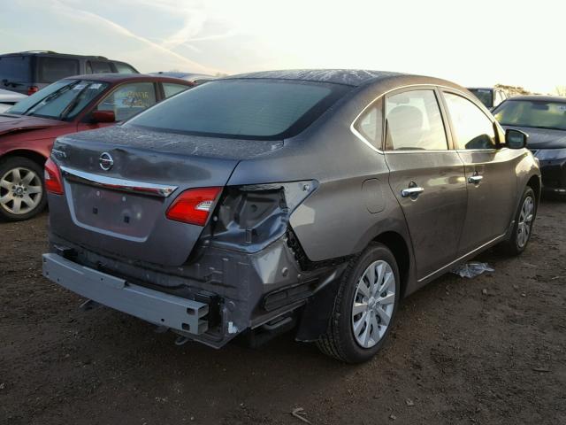 3N1AB7AP7HY330127 - 2017 NISSAN SENTRA S GRAY photo 4