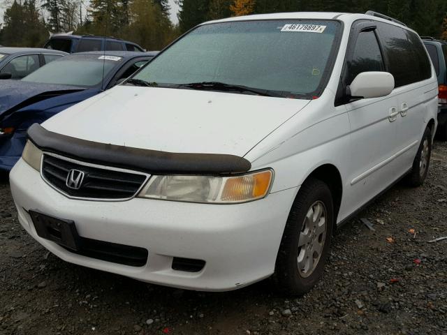 5FNRL180X2B017059 - 2002 HONDA ODYSSEY EX WHITE photo 2