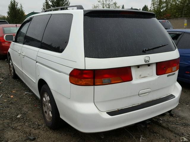 5FNRL180X2B017059 - 2002 HONDA ODYSSEY EX WHITE photo 3