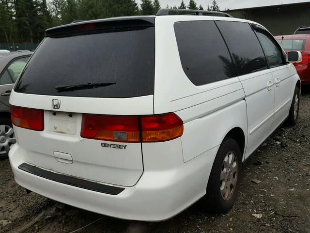 5FNRL180X2B017059 - 2002 HONDA ODYSSEY EX WHITE photo 4