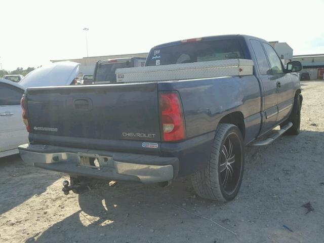 2GCEC19T441369616 - 2004 CHEVROLET SILVERADO BLUE photo 4