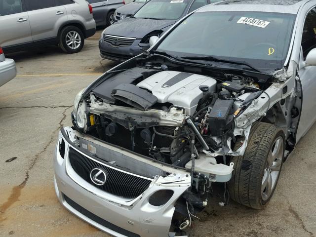 JTHBN96S565005146 - 2006 LEXUS GS GENERAT SILVER photo 9