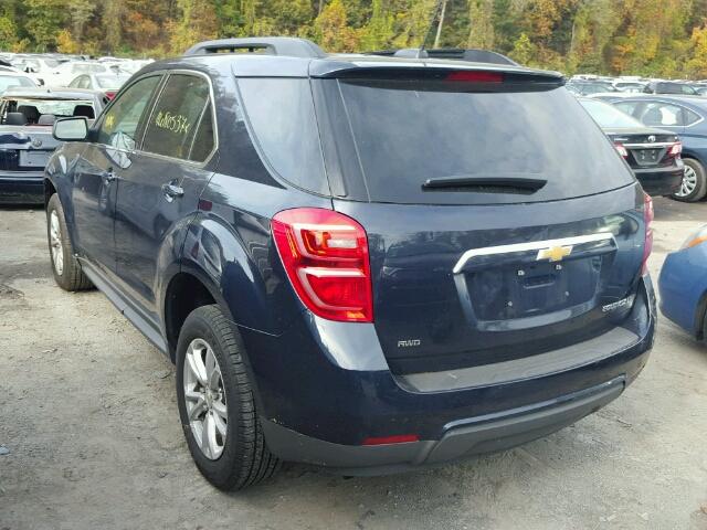 2GNFLFEK9G6210023 - 2016 CHEVROLET EQUINOX LT BLUE photo 3