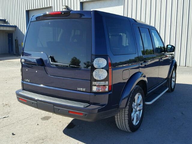 SALAG2V6XGA795578 - 2016 LAND ROVER LR4 HSE BLUE photo 4