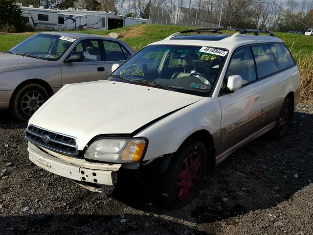 4S3BH686827665641 - 2002 SUBARU LEGACY OUT WHITE photo 2