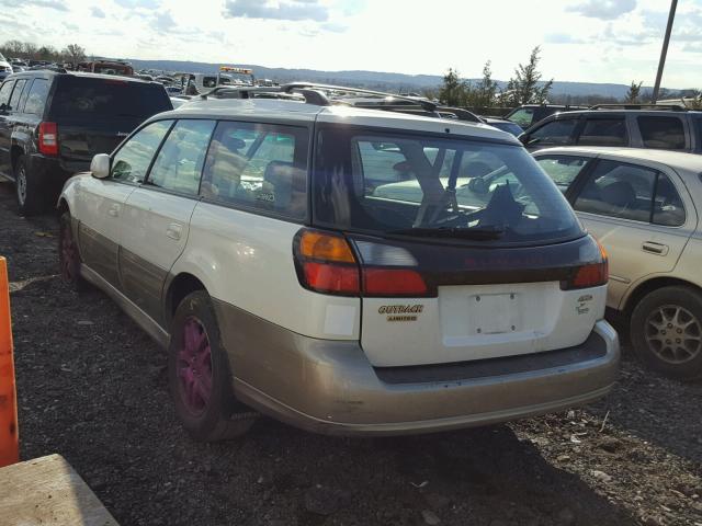 4S3BH686827665641 - 2002 SUBARU LEGACY OUT WHITE photo 3