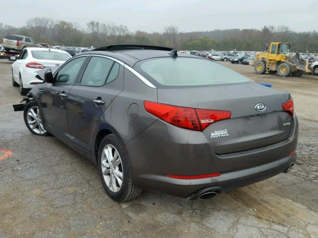 5XXGN4A7XCG040009 - 2012 KIA OPTIMA GRAY photo 3