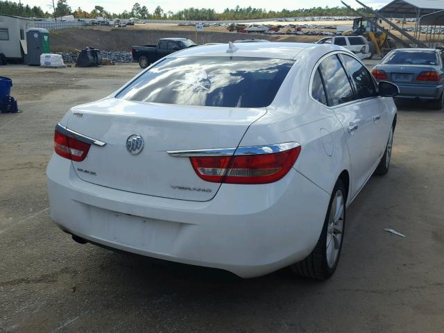 1G4PP5SK9D4166470 - 2013 BUICK VERANO WHITE photo 4