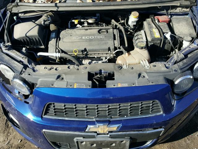 1G1JA5SH8D4191028 - 2013 CHEVROLET SONIC BLUE photo 7