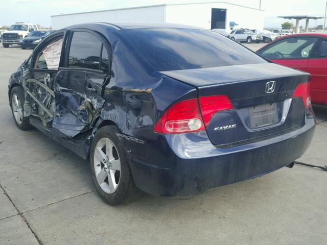 1HGFA16596L005965 - 2006 HONDA CIVIC LX BLUE photo 3