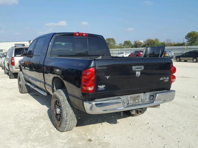 3D7KS29A08G219113 - 2008 DODGE RAM 2500 BLACK photo 3