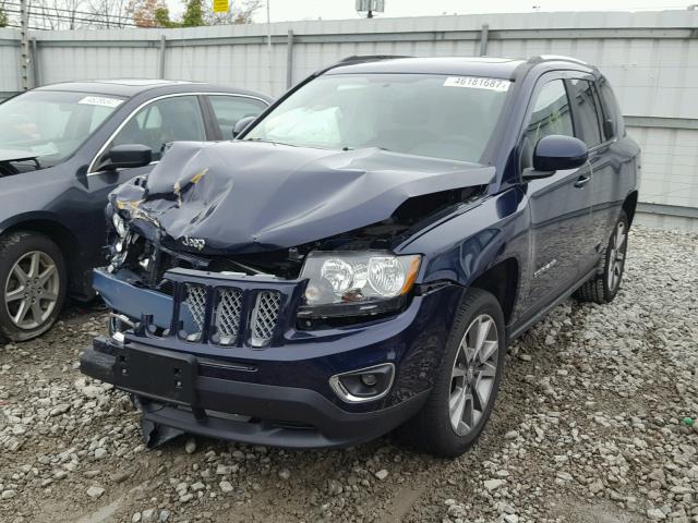 1C4NJDEBXHD100390 - 2017 JEEP COMPASS LA BLUE photo 2