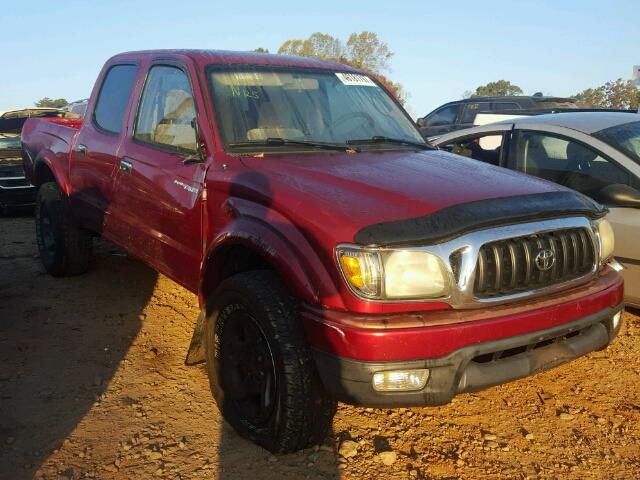 5TEGN92N23Z303279 - 2003 TOYOTA TACOMA DOU BURGUNDY photo 1