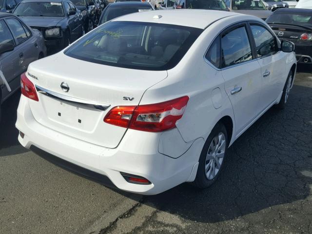 3N1AB7AP3HY320856 - 2017 NISSAN SENTRA S WHITE photo 4