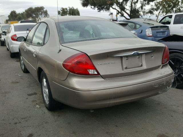 1FAFP53U53G180188 - 2003 FORD TAURUS SE BEIGE photo 3