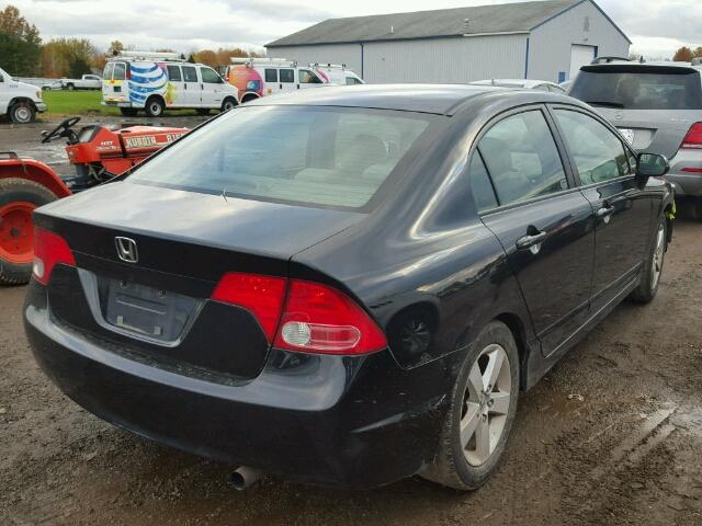 1HGFA16968L017982 - 2008 HONDA CIVIC EXL BLACK photo 4