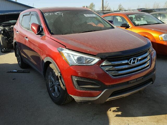 5XYZTDLB7EG148263 - 2014 HYUNDAI SANTA FE S RED photo 1