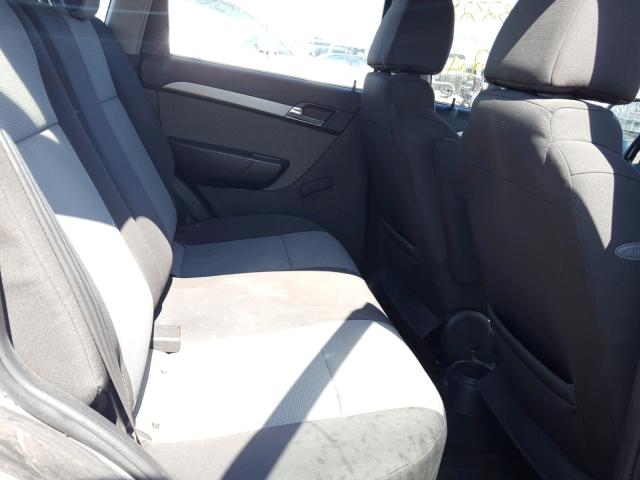 KL1TD66E39B653213 - 2009 CHEVROLET AVEO LS GRAY photo 6