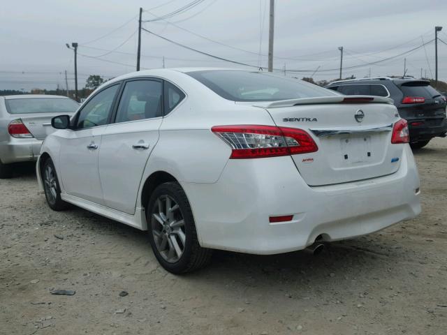 3N1AB7AP3DL757229 - 2013 NISSAN SENTRA S WHITE photo 3