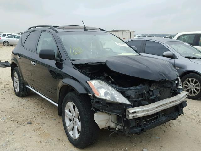 JN8AZ08T76W422222 - 2006 NISSAN MURANO SL BLACK photo 1