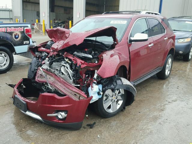 2GNFLGE58C6316392 - 2012 CHEVROLET EQUINOX LT RED photo 2