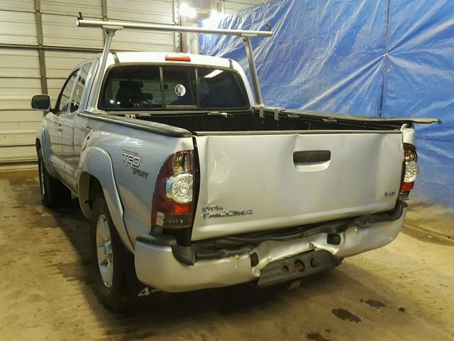 5TFUU4EN4BX010316 - 2011 TOYOTA TACOMA ACC SILVER photo 3