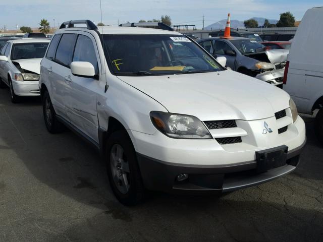 JA4LX41G53U066367 - 2003 MITSUBISHI OUTLANDER WHITE photo 1