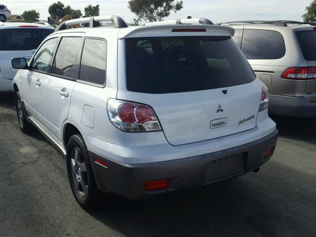 JA4LX41G53U066367 - 2003 MITSUBISHI OUTLANDER WHITE photo 3