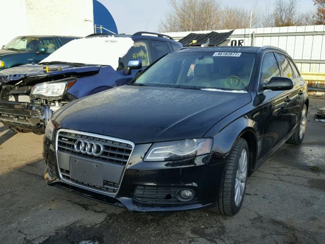 WAUWFAFL0BA115434 - 2011 AUDI A4 BLACK photo 2