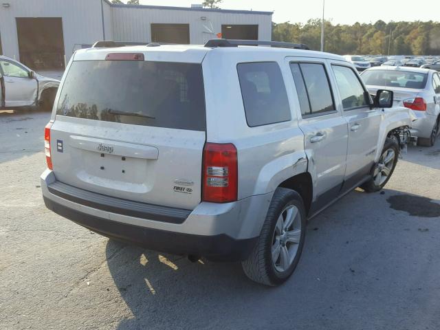 1C4NJPFA8DD260320 - 2013 JEEP PATRIOT LA SILVER photo 4