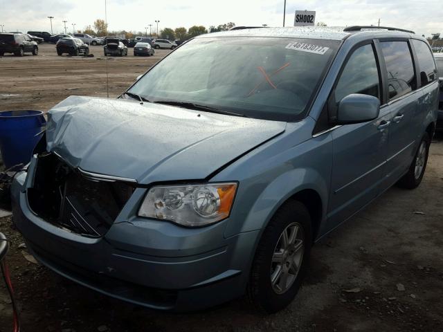 2A8HR54P88R652498 - 2008 CHRYSLER TOWN & COU GREEN photo 2