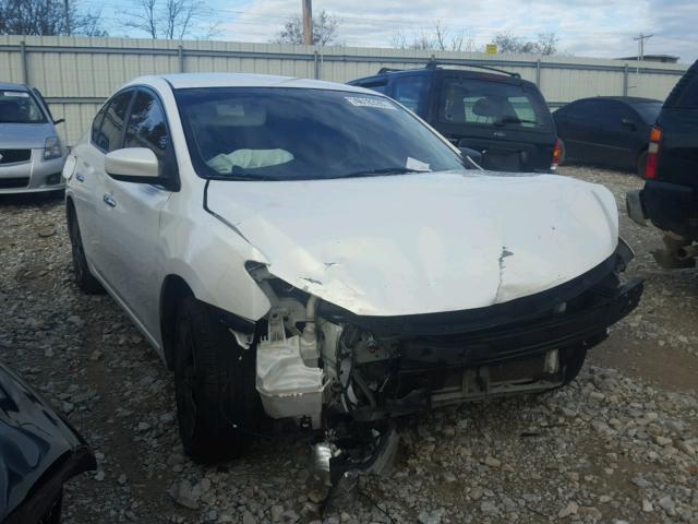 3N1AB7AP2DL666159 - 2013 NISSAN SENTRA S WHITE photo 1