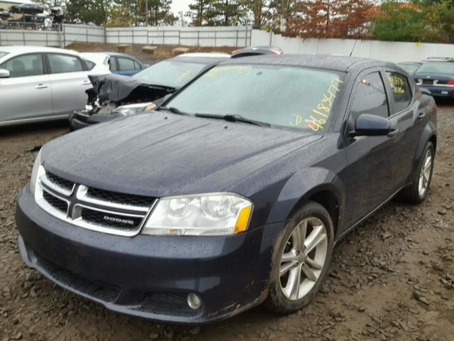 1B3BD1FG5BN513436 - 2011 DODGE AVENGER MA BLUE photo 2