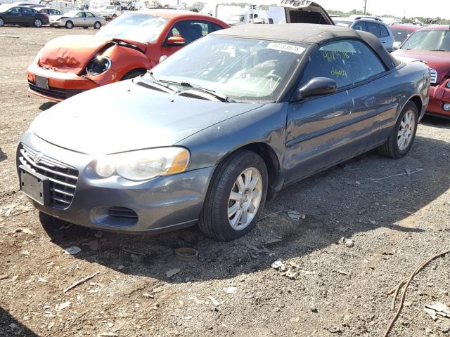 1C3EL75R76N239722 - 2006 CHRYSLER SEBRING GT BLUE photo 2