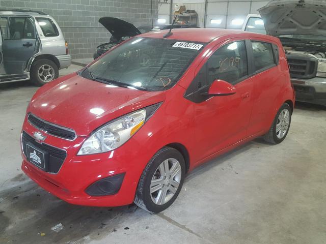 KL8CD6S95DC507411 - 2013 CHEVROLET SPARK 1LT Красный фото 2