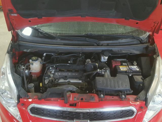 KL8CD6S95DC507411 - 2013 CHEVROLET SPARK 1LT Красный фото 7